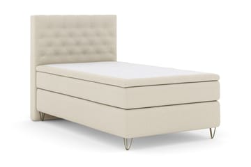 Select No 4 Kontinentalsäng 120x200 Fast - Beige/Metall V-Form - Products - Möbler - Säng - Enkelsäng