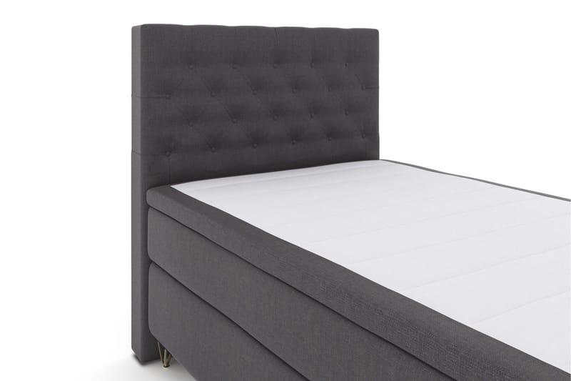 Select No 4 Kontinentalsäng 120x200 Fast - Mörkgrå/Metall V-Form - Products - Möbler - Säng - Enkelsäng