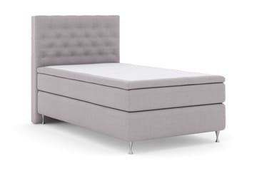 Select No 4 Kontinentalsäng 120x200 Medium - Ljusgrå/Silver - Products - Möbler - Säng - Enkelsäng