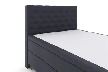 Select No 4 Kontinentalsäng 140x200 Fast - Blå/Metall V-Form - Products - Möbler - Säng - Kontinentalsäng