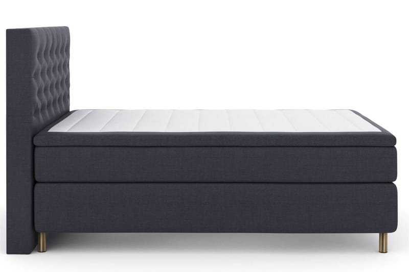Select No 4 Kontinentalsäng 140x200 Fast - Blå/Metall - Products - Möbler - Säng - Kontinentalsäng