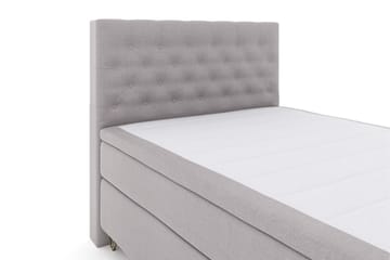 Select No 4 Kontinentalsäng 140x200 Fast - Ljusgrå/Metall V-Form - Products - Möbler - Säng - Kontinentalsäng