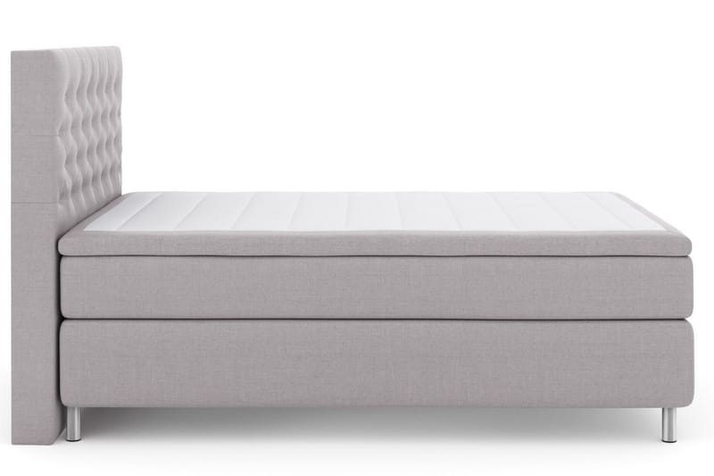 Select No 4 Kontinentalsäng 140x200 Fast - Ljusgrå/Metall - Products - Möbler - Säng - Kontinentalsäng