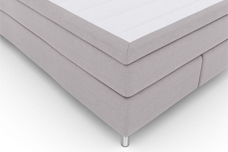 Select No 4 Kontinentalsäng 140x200 Fast - Ljusgrå/Metall - Products - Möbler - Säng - Kontinentalsäng