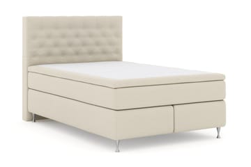 Select No 4 Kontinentalsäng 140x200 Fast/Medium - Beige/Silver - Products - Möbler - Säng - Kontinentalsäng