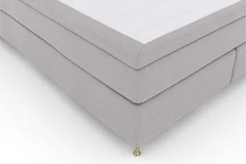 Select No 4 Kontinentalsäng 160x200 Medium - Ljusgrå/Guld - Products - Möbler - Säng - Kontinentalsäng
