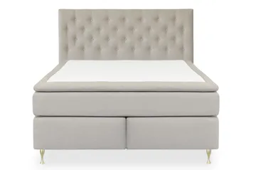 Select No 4 Kontinentalsäng 180x200 Fast, Beige/Guld