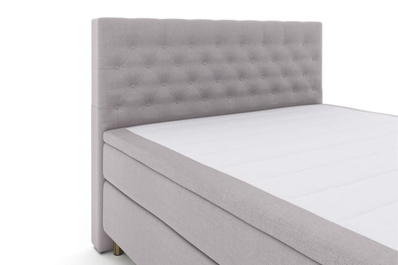 Select No 4 Kontinentalsäng 180x200 Fast/Medium - Ljusgrå/Koppar - Products - Möbler - Säng - Kontinentalsäng