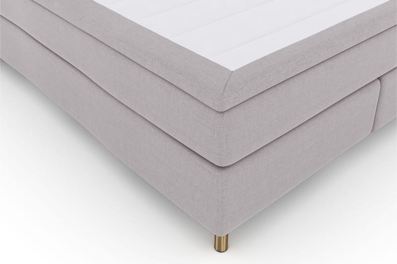 Select No 4 Kontinentalsäng 180x200 Fast/Medium - Ljusgrå/Koppar - Products - Möbler - Säng - Kontinentalsäng