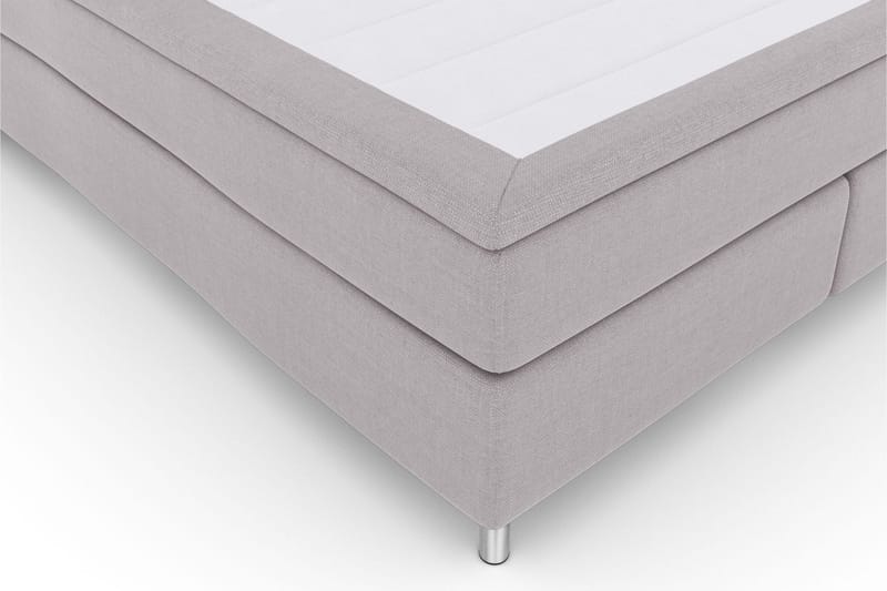 Select No 4 Kontinentalsäng 180x200 Fast/Medium - Ljusgrå/Metall - Products - Möbler - Säng - Kontinentalsäng