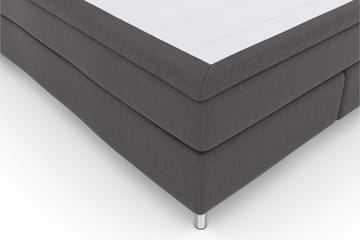 Select No 4 Kontinentalsäng 180x200 Fast/Medium - Mörkgrå/Metall - Products - Möbler - Säng - Kontinentalsäng