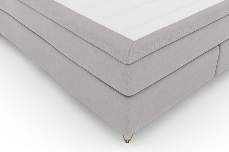 Select No 4 Kontinentalsäng 180x200 Medium - Ljusgrå/Metall V-Form - Products - Möbler - Säng - Kontinentalsäng