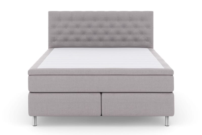 Select No 4 Kontinentalsäng 210x210 Fast/Medium - Ljusgrå/Metall - Products - Möbler - Säng - Kontinentalsäng