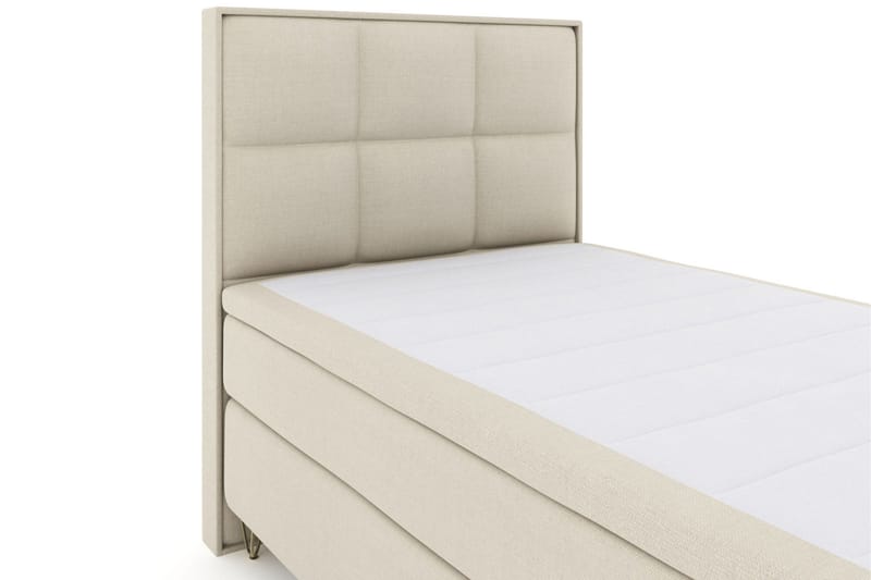 Select No 5 Komplett Sängpaket 120x200 Fast Latex - Beige/Metall V-form - Products - Möbler - Säng - Enkelsäng
