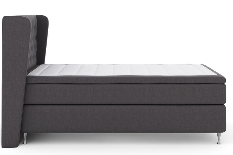 Select No 5 Komplett Sängpaket 120x200 Fast Latex - Mörkgrå/Silver - Products - Möbler - Säng - Enkelsäng