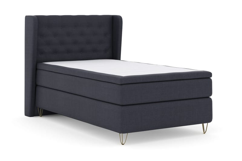 Select No 5 Komplett Sängpaket 120x200 Fast Watergel - Blå/Metall V-form - Products - Möbler - Säng - Enkelsäng