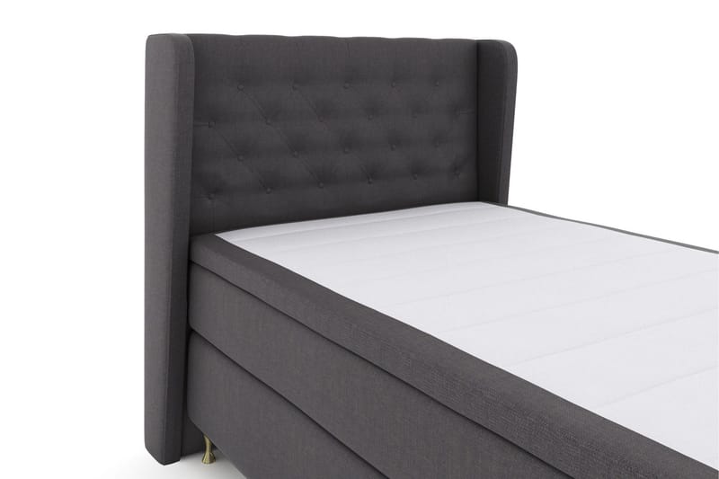 Select No 5 Komplett Sängpaket 120x200 Fast Watergel - Mörkgrå/Guld - Products - Möbler - Säng - Enkelsäng