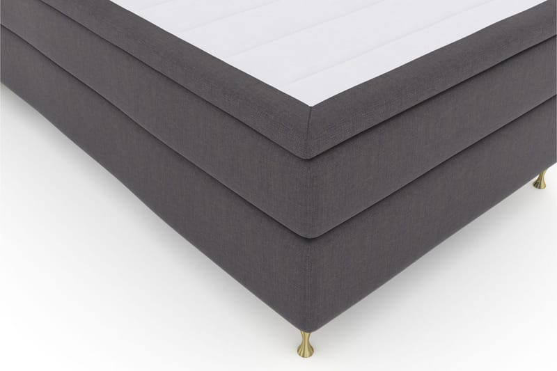 Select No 5 Komplett Sängpaket 120x200 Fast Watergel - Mörkgrå/Guld - Products - Möbler - Säng - Enkelsäng