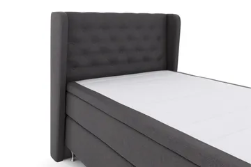 Select No 5 Komplett Sängpaket 120x200 Fast Watergel - Mörkgrå/Silver - Products - Möbler - Säng - Enkelsäng