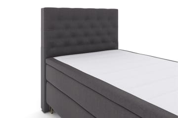 Select No 5 Komplett Sängpaket 120x200 Medium Latex - Mörkgrå/Metall V-form - Products - Möbler - Säng - Enkelsäng