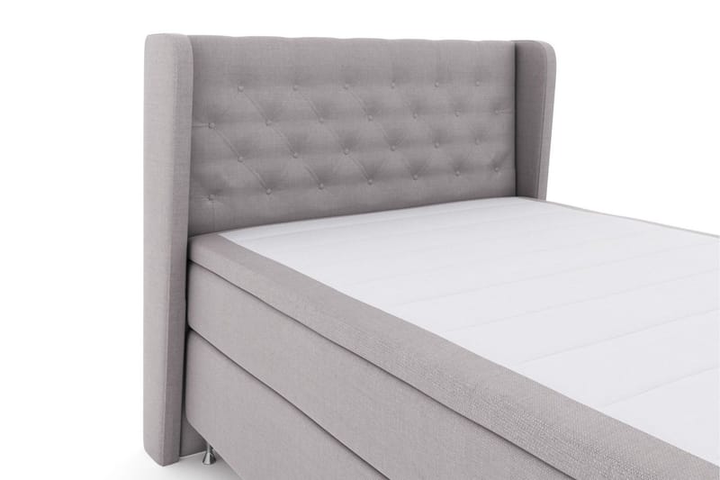 Select No 5 Komplett Sängpaket 140x200 Fast Watergel - Ljusgrå/Silver - Products - Möbler - Säng - Kontinentalsäng