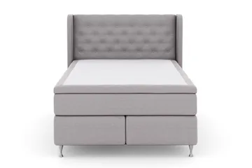 Select No 5 Komplett Sängpaket 140x200 Fast Watergel - Ljusgrå/Silver - Products - Möbler - Säng - Kontinentalsäng