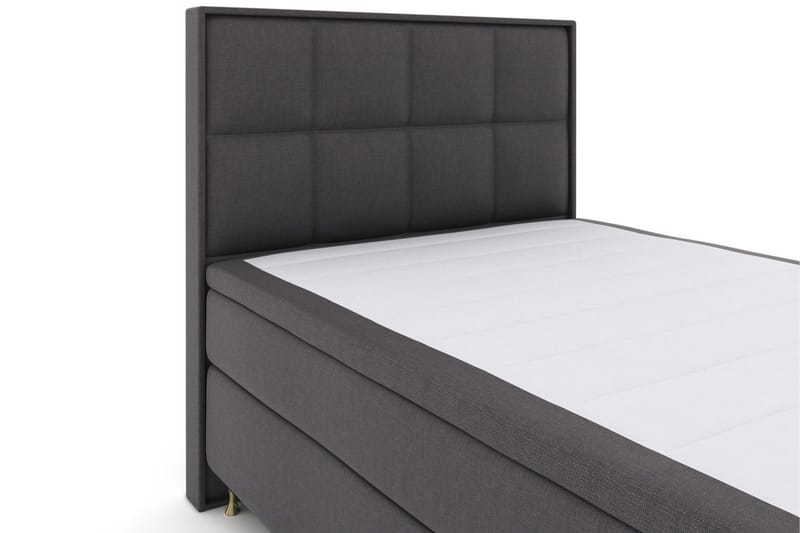 Select No 5 Komplett Sängpaket 140x200 Fast Watergel - Mörkgrå/Guld - Products - Möbler - Säng - Kontinentalsäng