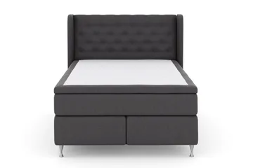Select No 5 Komplett Sängpaket 140x200 Fast Watergel - Mörkgrå/Silver - Products - Möbler - Säng - Kontinentalsäng