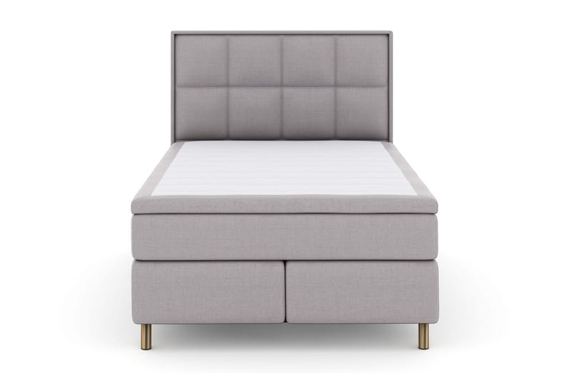 Select No 5 Komplett Sängpaket 140x200 Fast/Medium Latex, Ljusgrå/Koppar