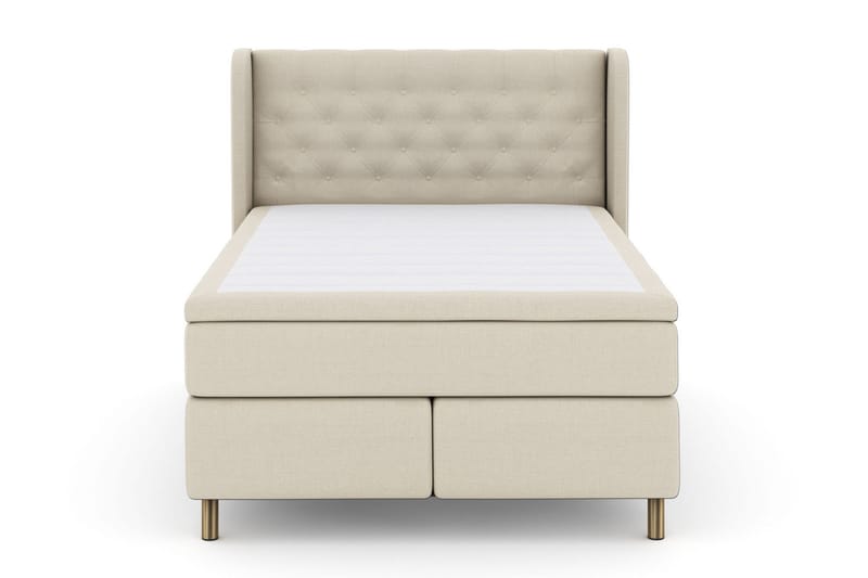 Select No 5 Komplett Sängpaket 140x200 Fast/Medium Watergel, Beige/Koppar