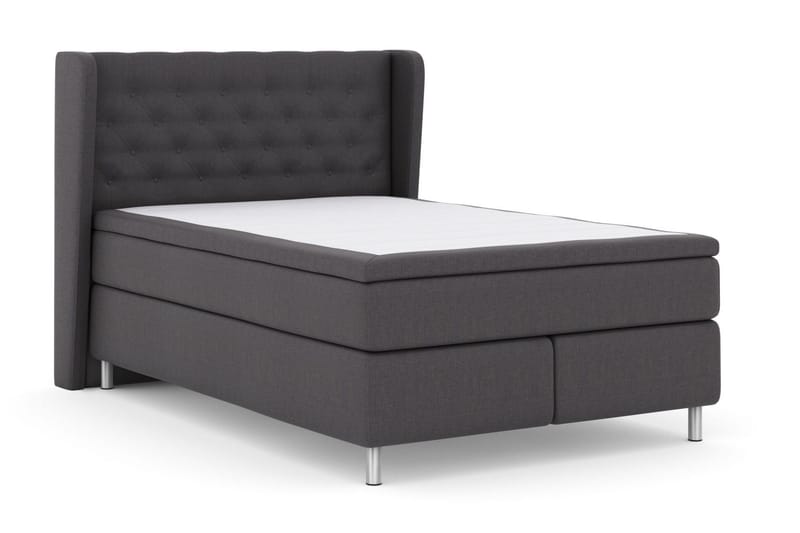 Select No 5 Komplett Sängpaket 140x200 Medium Latex - Mörkgrå/Metall - Products - Möbler - Säng - Kontinentalsäng