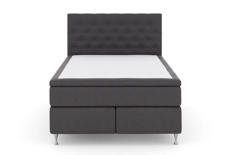 Select No 5 Komplett Sängpaket 140x200 Medium Latex - Mörkgrå/Silver - Products - Möbler - Säng - Kontinentalsäng