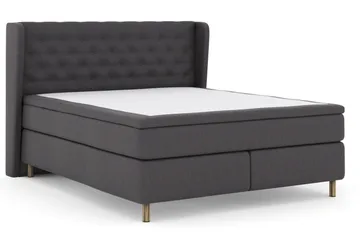 Select No 5 Komplett Sängpaket 160x200 Medium Latex - Mörkgrå/Koppar - Products - Möbler - Säng - Kontinentalsäng