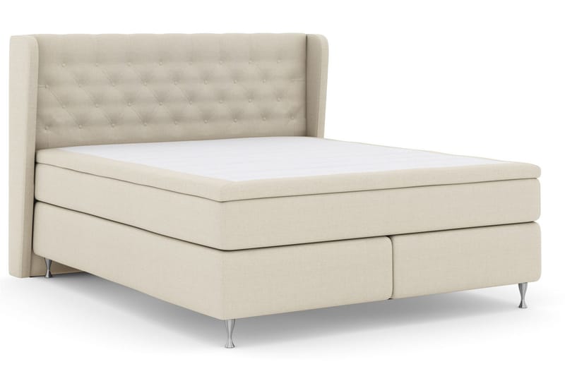 Select No 5 Komplett Sängpaket 180x200 Fast Watergel - Beige/Silver - Products - Möbler - Säng - Kontinentalsäng