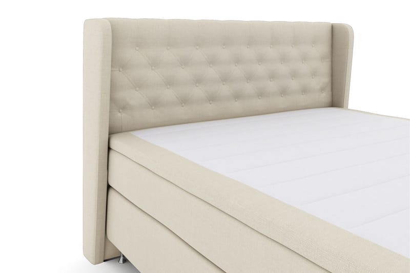 Select No 5 Komplett Sängpaket 180x200 Fast Watergel - Beige/Silver - Products - Möbler - Säng - Kontinentalsäng