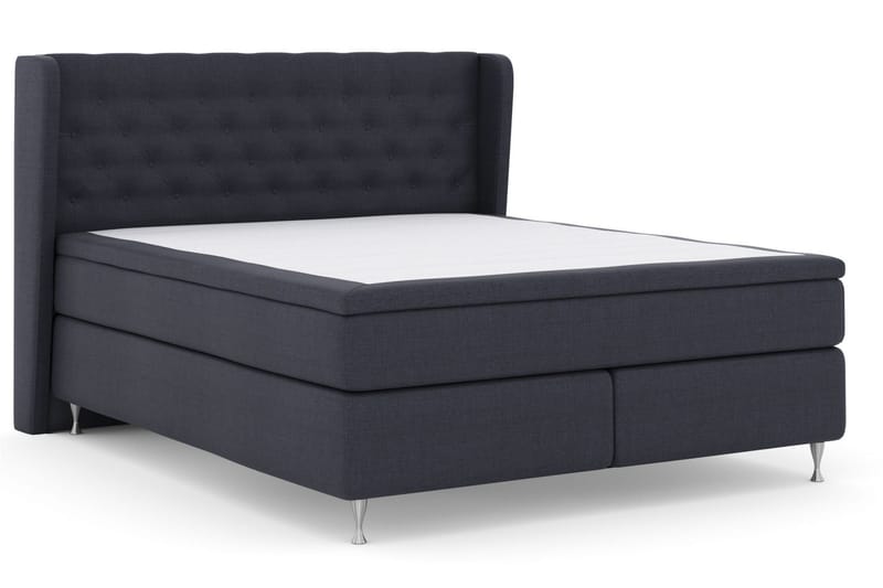 Select No 5 Komplett Sängpaket 180x200 Fast Watergel - Blå/Silver - Products - Möbler - Säng - Kontinentalsäng