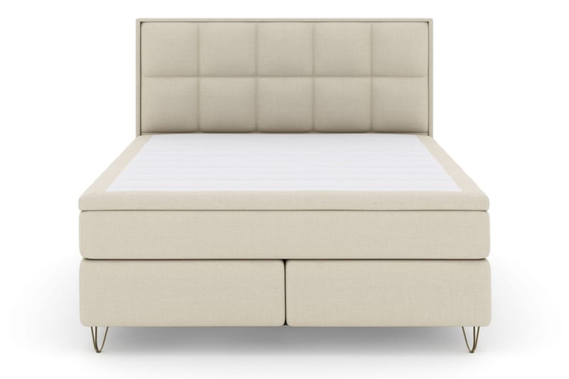 Select No 5 Komplett Sängpaket 180x200 Medium Watergel - Beige/Metall V-form - Products - Möbler - Säng - Kontinentalsäng