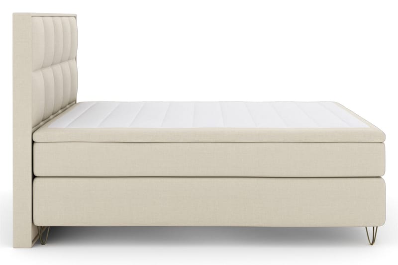 Select No 5 Komplett Sängpaket 180x200 Medium Watergel - Beige/Metall V-form - Products - Möbler - Säng - Kontinentalsäng