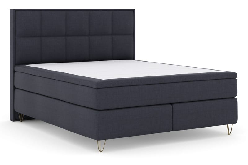 Select No 5 Komplett Sängpaket 180x200 Medium Watergel - Blå/Metall V-form - Products - Möbler - Säng - Kontinentalsäng