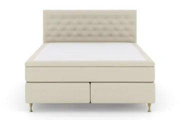 Select No 5 Komplett Sängpaket 210x210 Fast Latex - Beige/Guld - Products - Möbler - Säng - Kontinentalsäng
