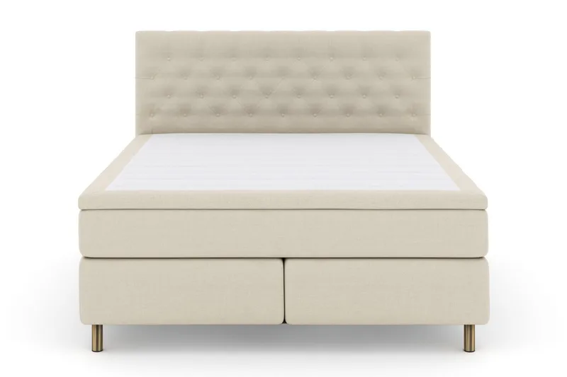 Select No 5 Komplett Sängpaket 210x210 Fast Latex, Beige/Koppar