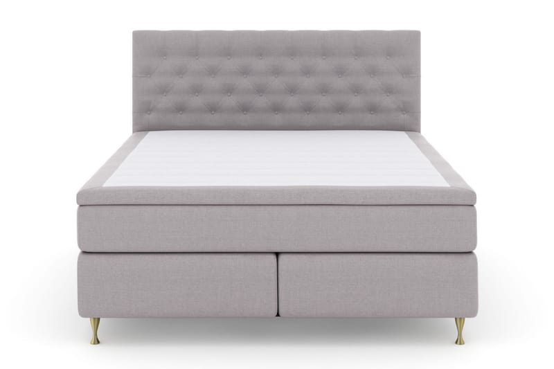 Select No 5 Komplett Sängpaket 210x210 Fast Latex - Ljusgrå/Guld - Products - Möbler - Säng - Kontinentalsäng
