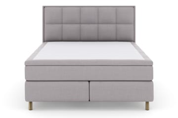 Select No 5 Komplett Sängpaket 210x210 Fast Latex - Ljusgrå/Koppar - Products - Möbler - Säng - Kontinentalsäng
