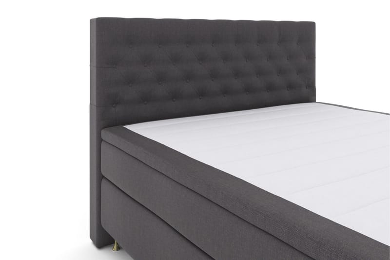 Select No 5 Komplett Sängpaket 210x210 Fast Latex - Mörkgrå/Guld - Products - Möbler - Säng - Kontinentalsäng