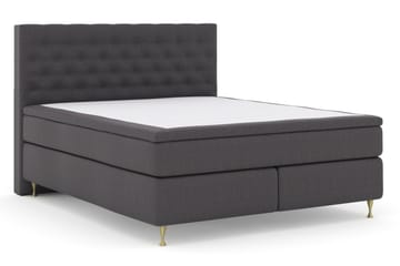 Select No 5 Komplett Sängpaket 210x210 Fast Latex - Mörkgrå/Guld - Products - Möbler - Säng - Kontinentalsäng