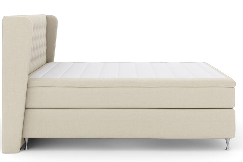 Select No 5 Komplett Sängpaket 210x210 Fast Watergel - Beige/Silver - Products - Möbler - Säng - Kontinentalsäng