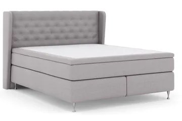 Select No 5 Komplett Sängpaket 210x210 Fast Watergel - Ljusgrå/Silver - Products - Möbler - Säng - Kontinentalsäng