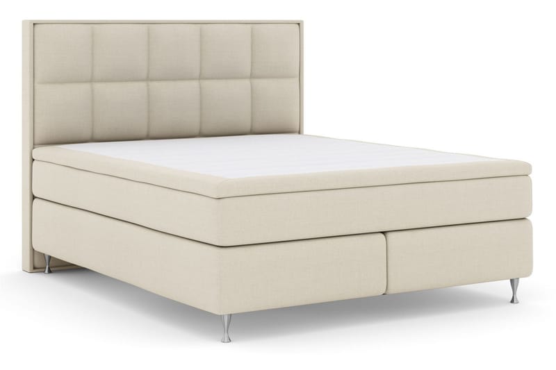 Select No 5 Komplett Sängpaket 210x210 Fast/Medium Latex - Beige/Silver - Products - Möbler - Säng - Kontinentalsäng