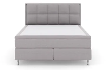 Select No 5 Komplett Sängpaket 210x210 Fast/Medium Latex - Ljusgrå/Silver - Products - Möbler - Säng - Kontinentalsäng