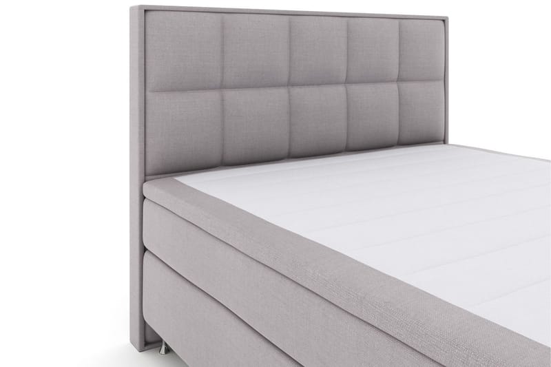 Select No 5 Komplett Sängpaket 210x210 Fast/Medium Latex - Ljusgrå/Silver - Products - Möbler - Säng - Kontinentalsäng